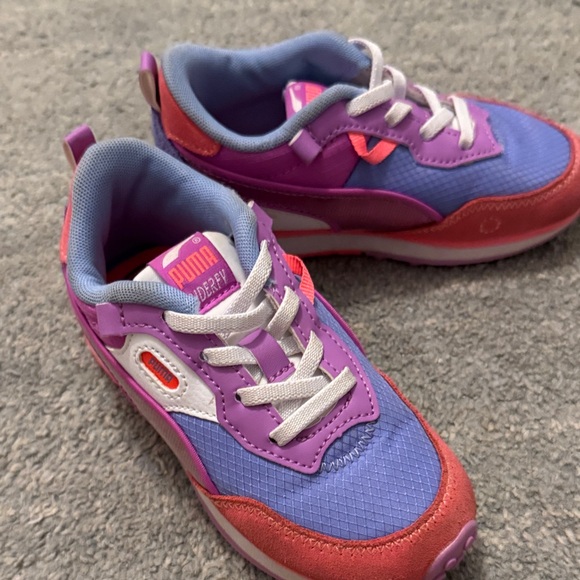 Puma Kids Sneakers - Blue, Purple, and Pink - Picture 1 of 8
